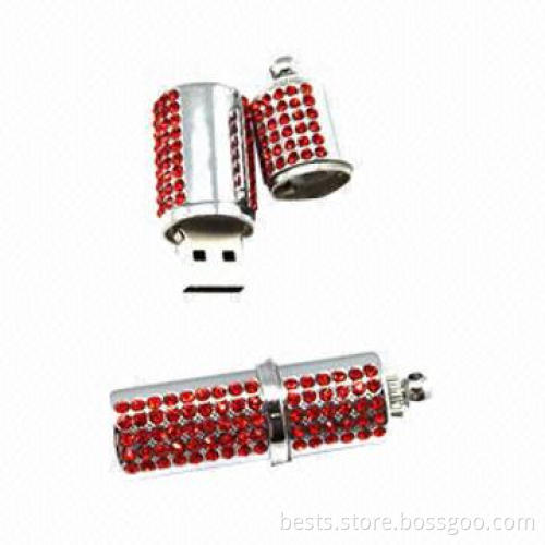 Lovely Jewelry Partition Setting USB Flash Drive, Used for Promotional Gifts
